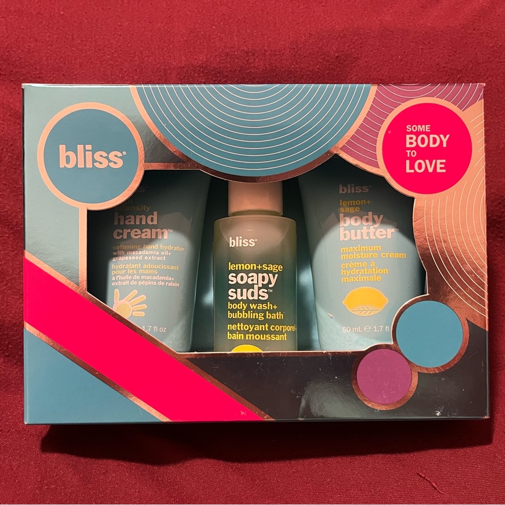 Bliss lemon and sage travel Gift Set